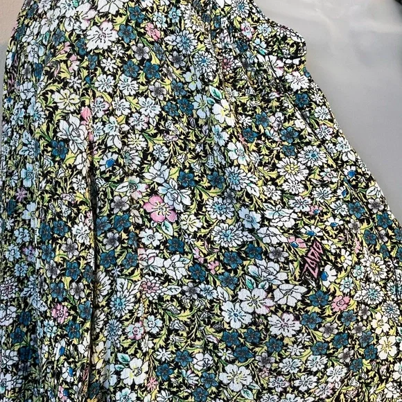 ZADIG & VOLTAIRE Tink Crinkle Flower Top Liberty Garden Floral Size XS - Picture 5 of 8